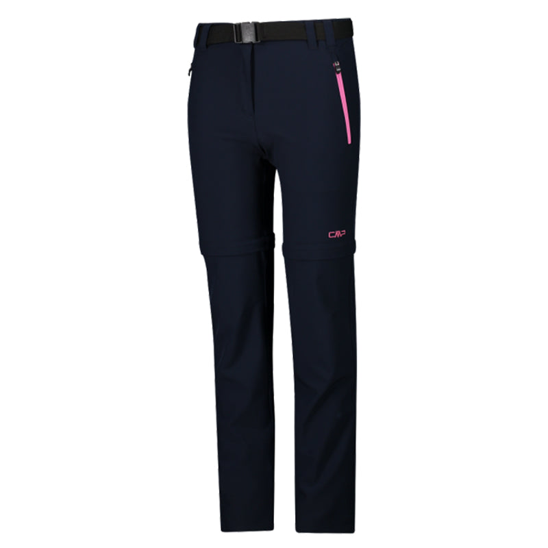 Pantalone bambina zip off stretch