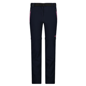 Pantalone bambina zip off stretch