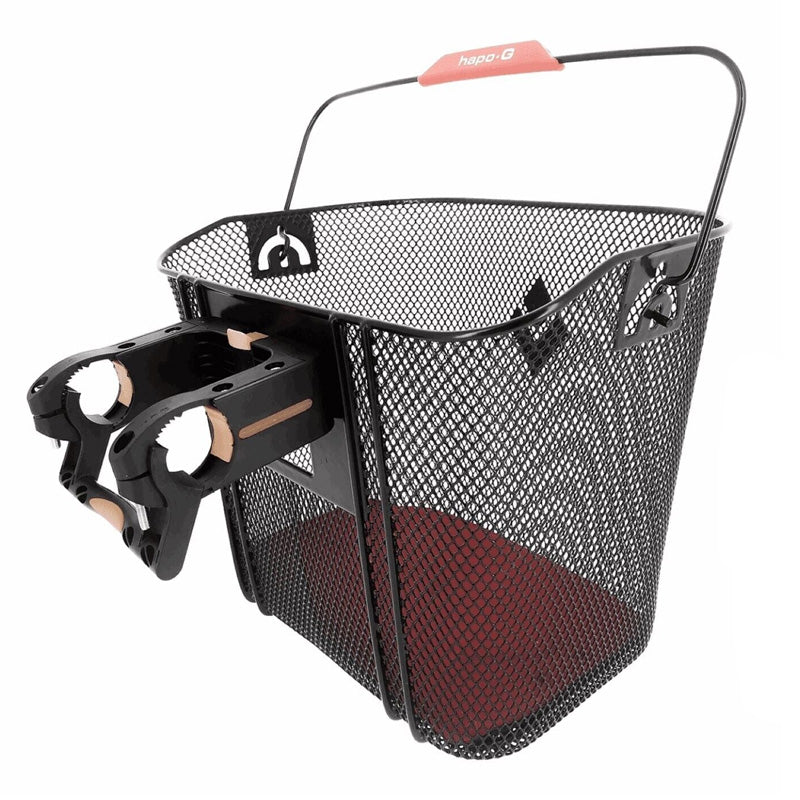 Cestino anteriore per bicicletta, a sgancio rapido, con supporto per manubrio a sgancio rapido, accessorio per sport e mountain bike Cestino anteriore per bicicletta, a sgancio rapido, con supporto per manubrio a sgancio rapido, accessorio per sport e mountain bike
