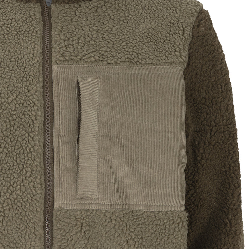 Pile uomo Trobio mock neck orsetto