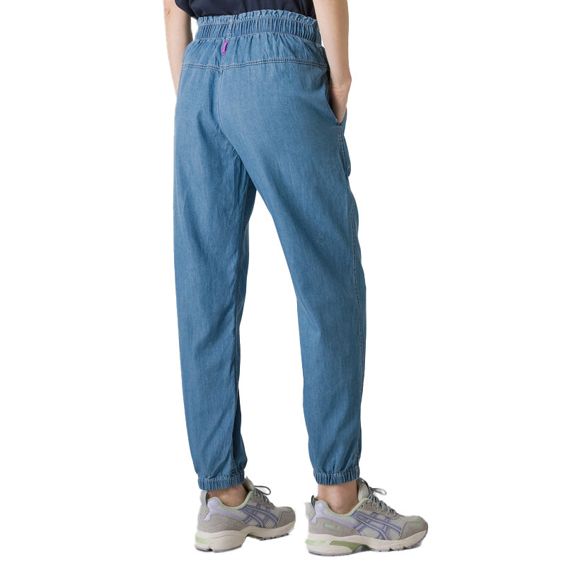 Pantalone donna in raso stampato