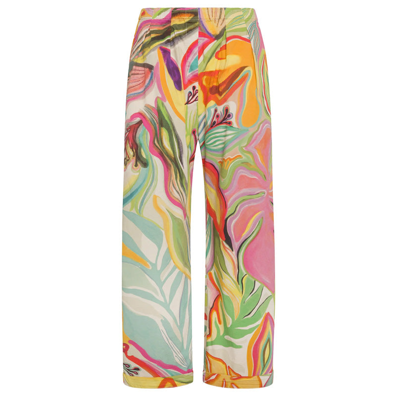 Pantalone donna Relaxed Flower Power