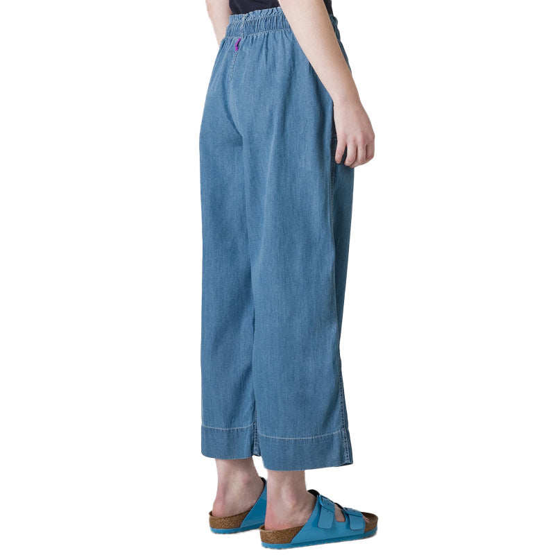 Pantalone donna Cropped in Denim Lyocell