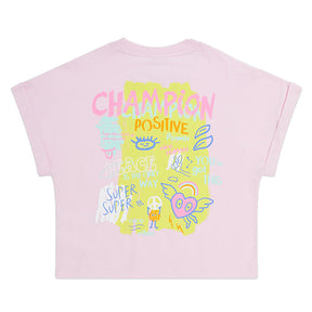 T-shirt bambina Girocollo Graffiti