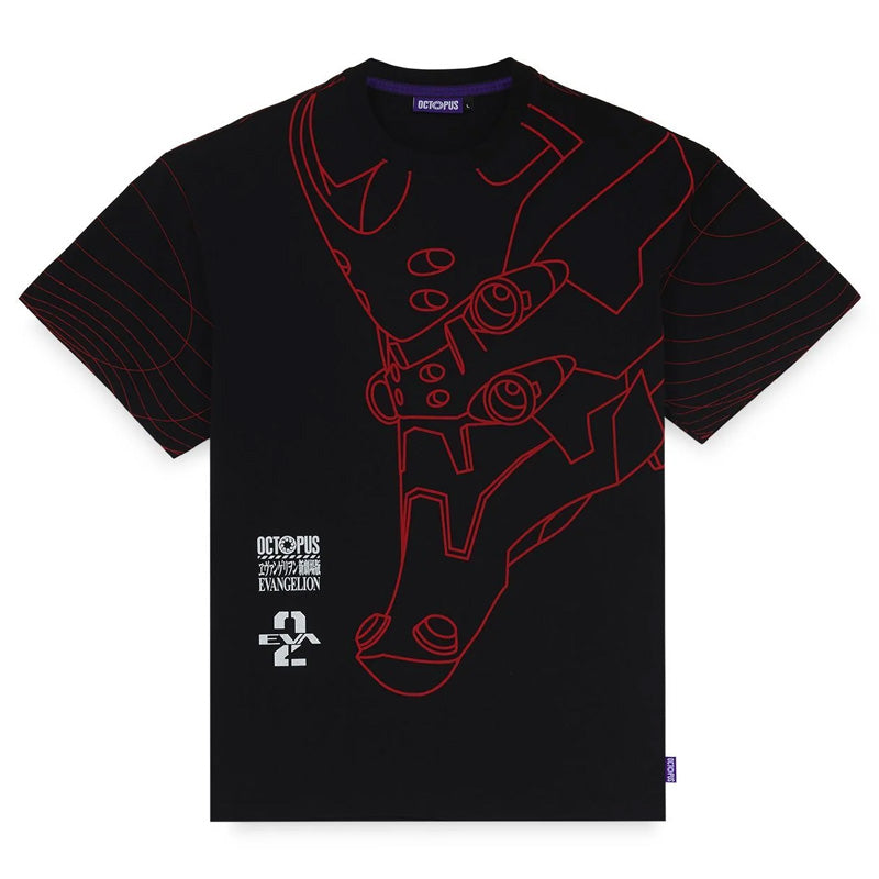 T-Shirt uomo Evangelion EVA 02 Flowing