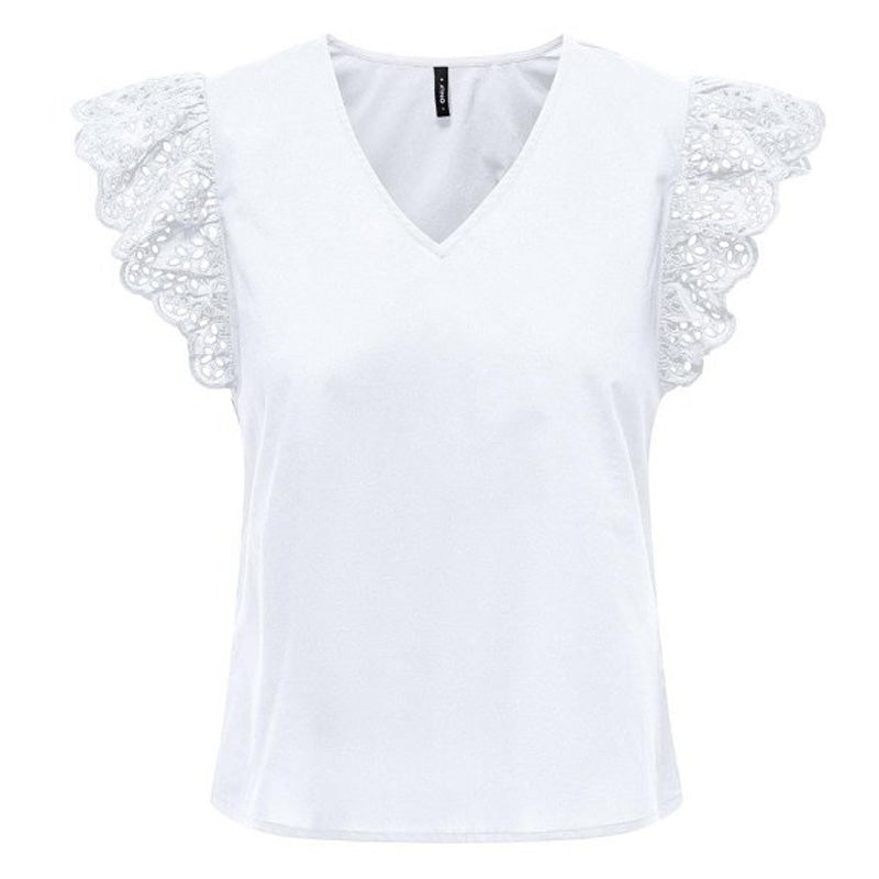 T-Shirt donna Lou Frill sangallo