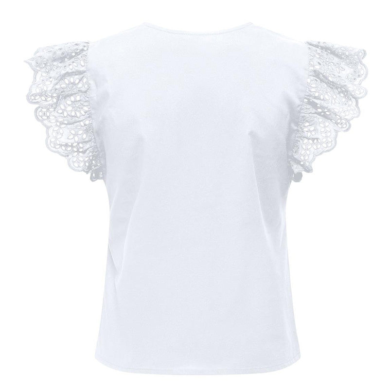 T-Shirt donna Lou Frill sangallo