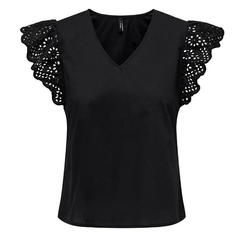 T-Shirt donna Lou Frill sangallo