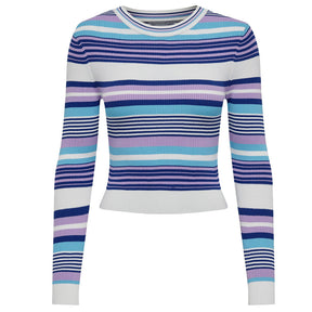 Maglione donna Meleka Cropped Stripe