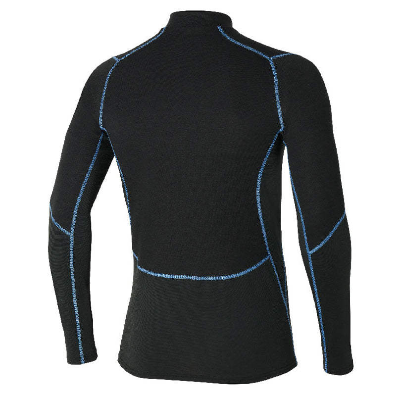 Maglia uomo zip merino