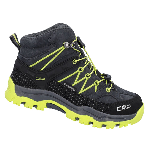 Chaussures De Randonnée Enfant CMP Rigel Mid WP - Antracite/Orange Fluo