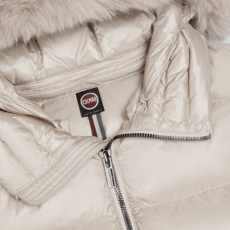 Piumino donna collo alto