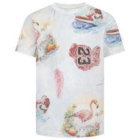 T-shirt bambino Jordan Flamingo AOP