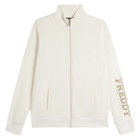 Felpa donna Zip e Collo Alto