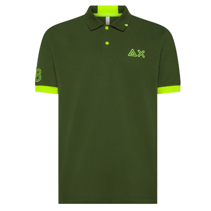 Polo uomo Logo Fluo