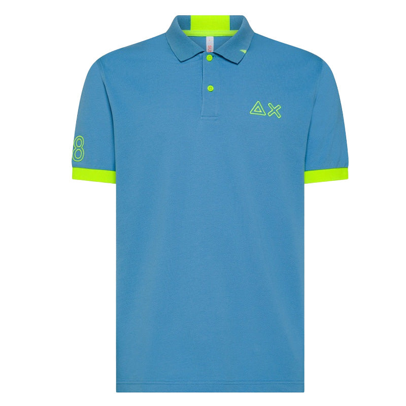 Polo uomo Logo Fluo