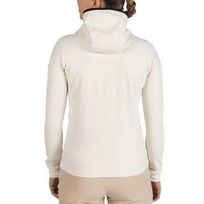 Pile donna cappuccio e zip