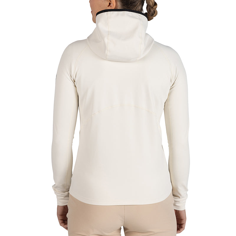 Pile donna cappuccio e zip