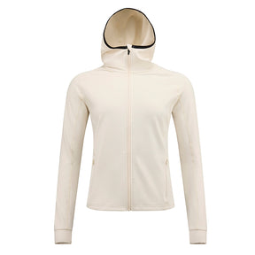 Pile donna cappuccio e zip