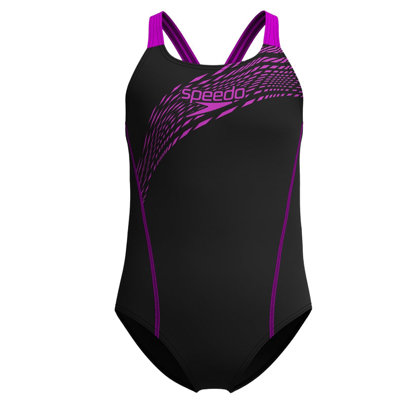 Costume bambina Medley Logo