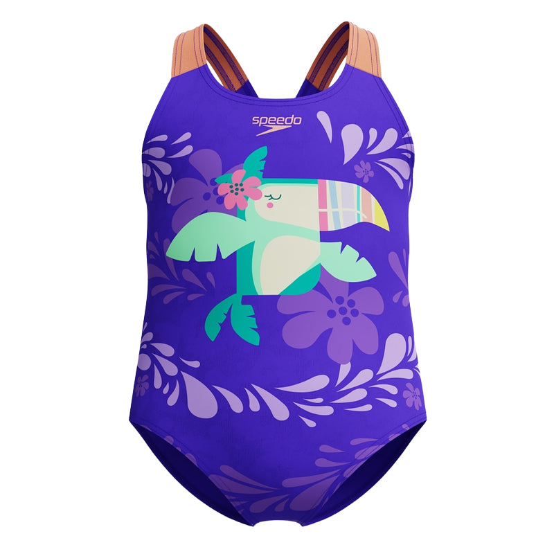 Costume bambina little Learn to Swim