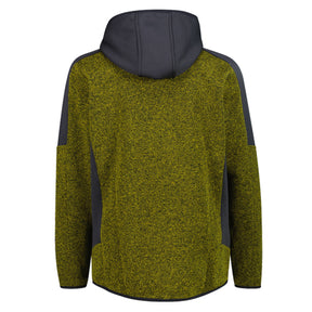 Pile uomo zip knit tech cappuccio