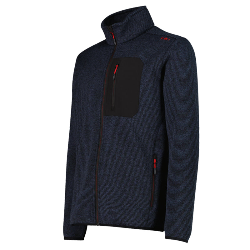 Pile uomo zip knit tech