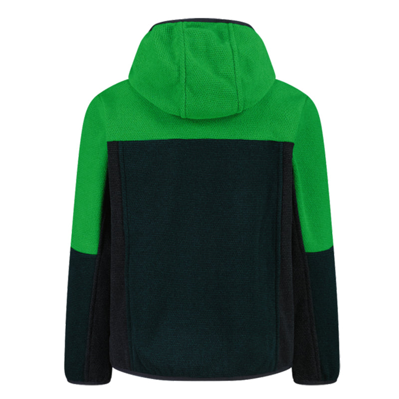 Pile bambino knit tech cappuccio