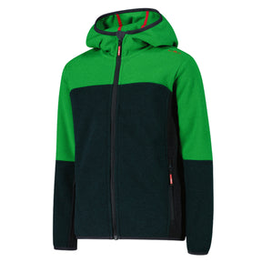 Pile bambino knit tech cappuccio