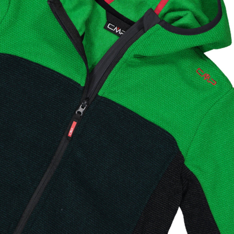 Pile bambino knit tech cappuccio