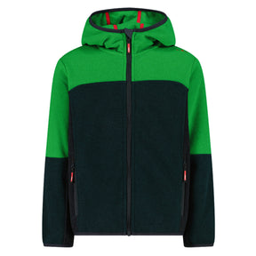 Pile bambino knit tech cappuccio