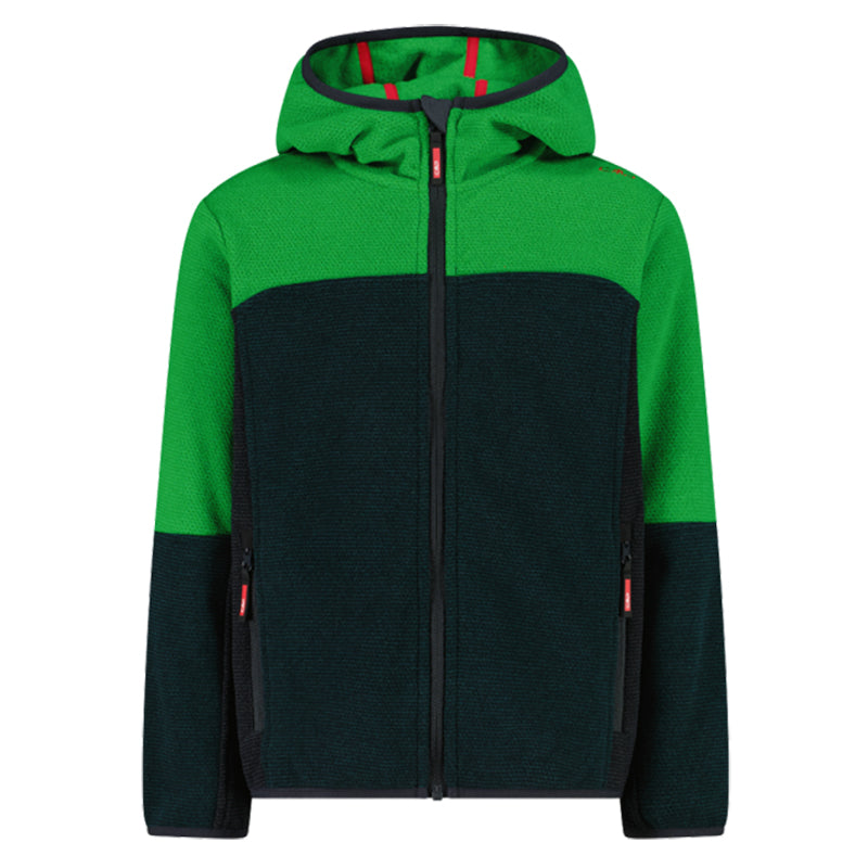 Pile bambino knit tech cappuccio