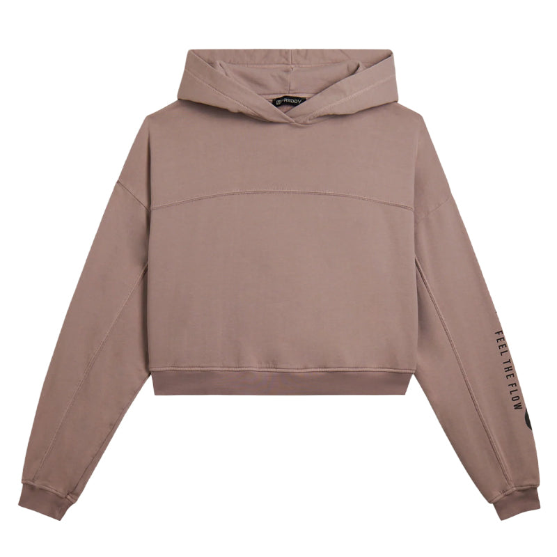 Felpa donna cropped street art