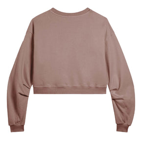 Felpa donna oversize cropped stampa Flow