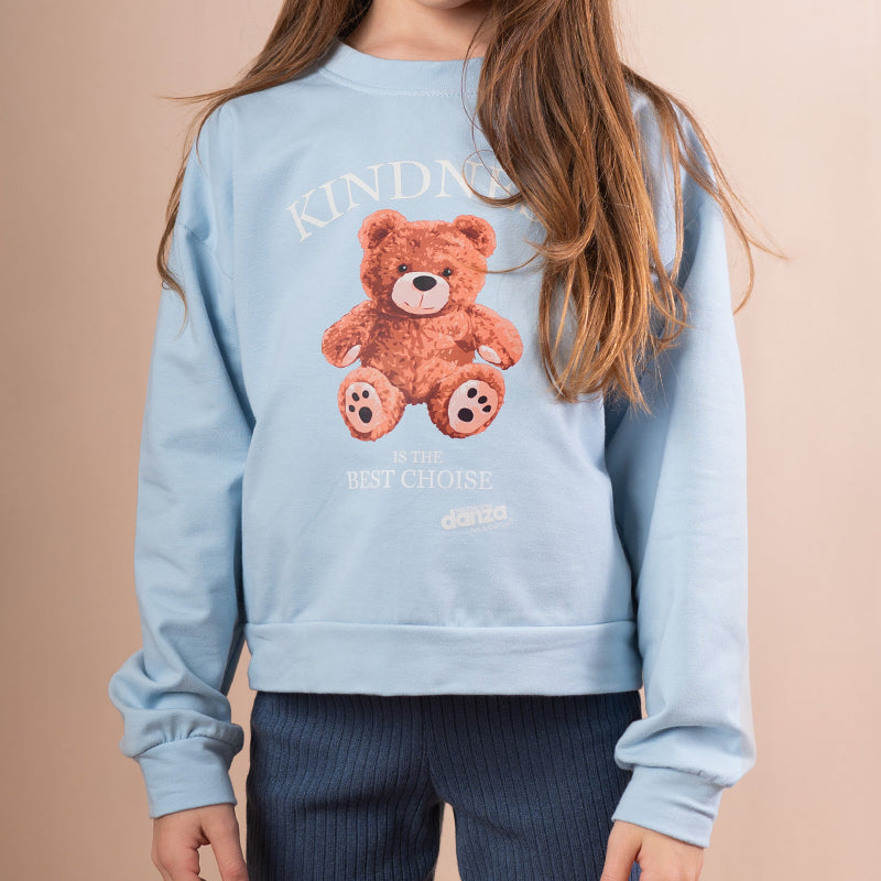Felpa bambina Bear Clean