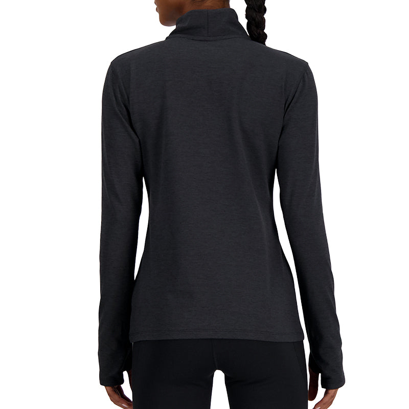 Maglia donna Essentials Space Dye 1/4 zip