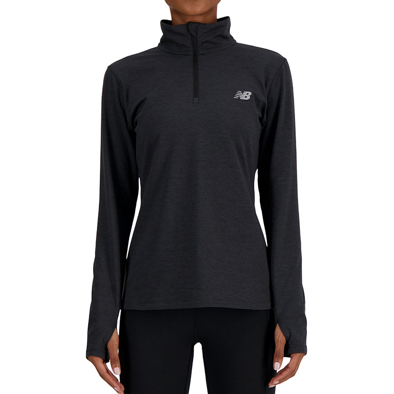 Maglia donna Essentials Space Dye 1/4 zip