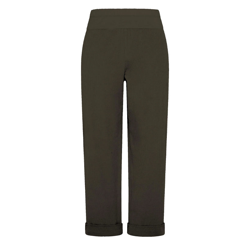 Pantalone donna velluto stretch