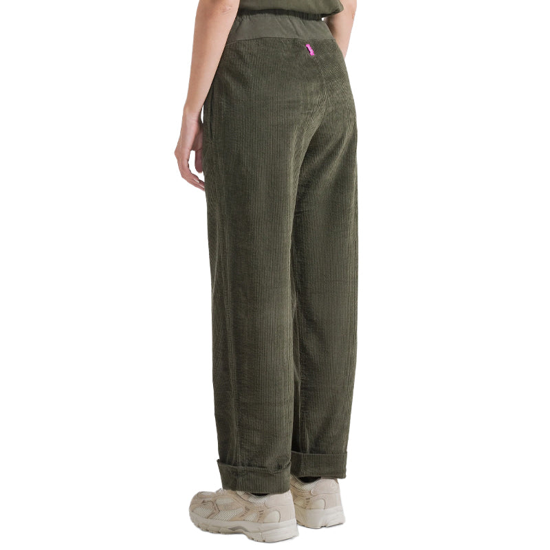 Pantalone donna velluto stretch