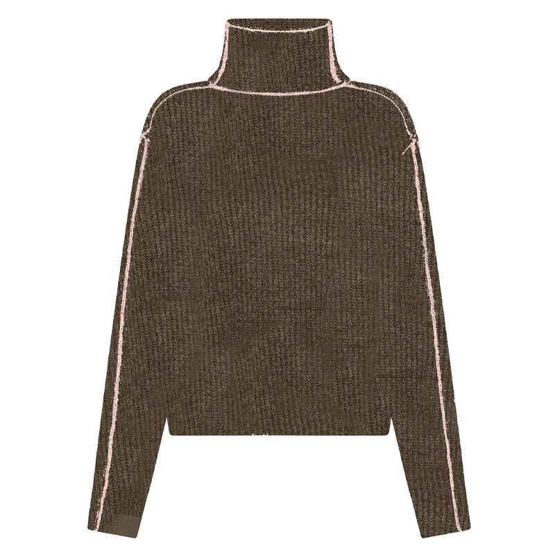 MONKI Maglione Donna Grigio Casual Basic (IT 42, EU 38 MONKI Maglione Donna Grigio Casual Basic (IT 42, EU 38