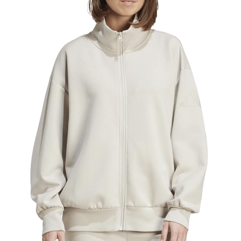 Felpa donna Soft Lux Ampia con Zip Integrale