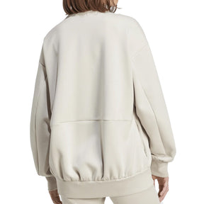 Felpa donna Soft Lux Ampia con Zip Integrale