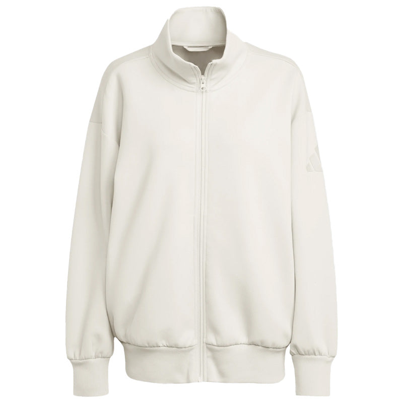 Felpa donna Soft Lux Ampia con Zip Integrale