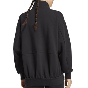 Felpa donna Soft Lux Ampia con Zip Integrale
