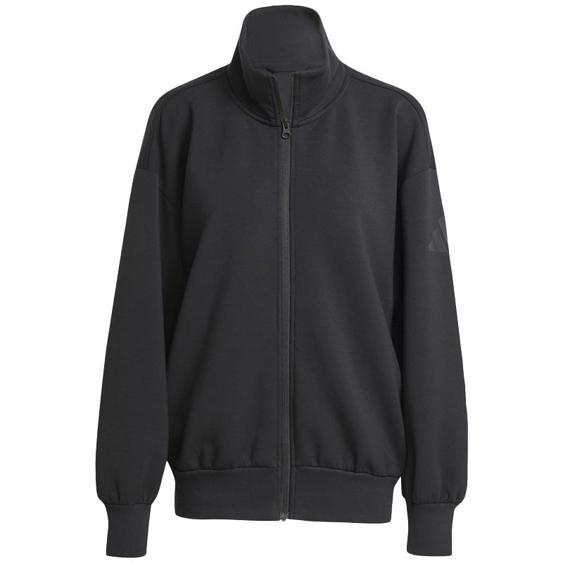 Felpa donna Soft Lux Ampia con Zip Integrale