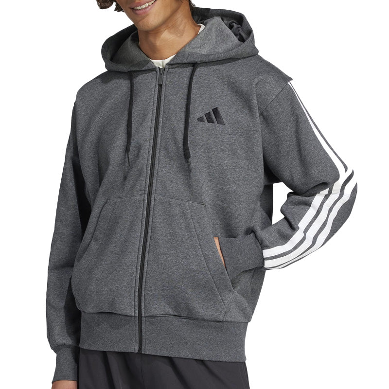 Felpa uomo Essentials 3-Stripes Fleece