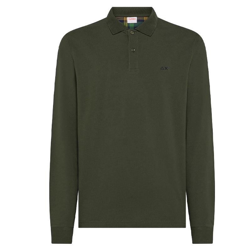 Polo uomo patch militare
