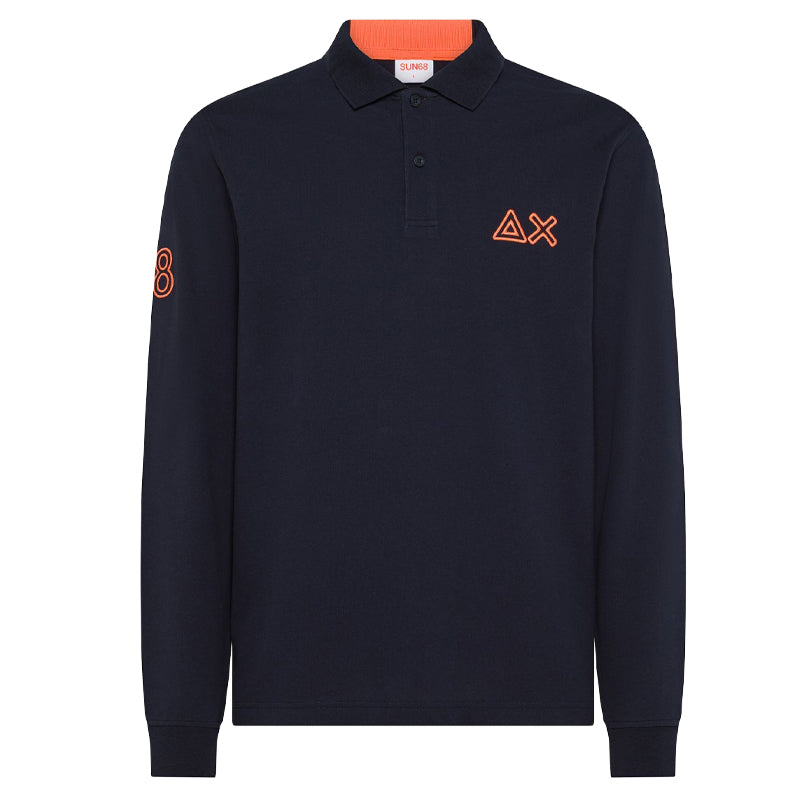Polo uomo logo fluo