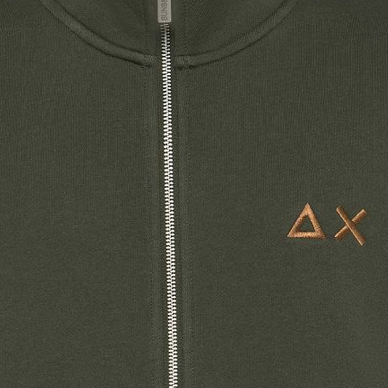 Felpa uomo cotone zip