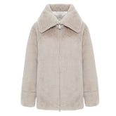 Giacca donna ecopelliccia reversibile